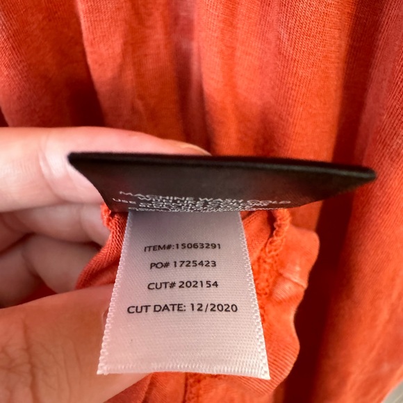 Torrid Tiered Midi Skater Dress - Super Soft Orange Wash - Picture 11 of 11